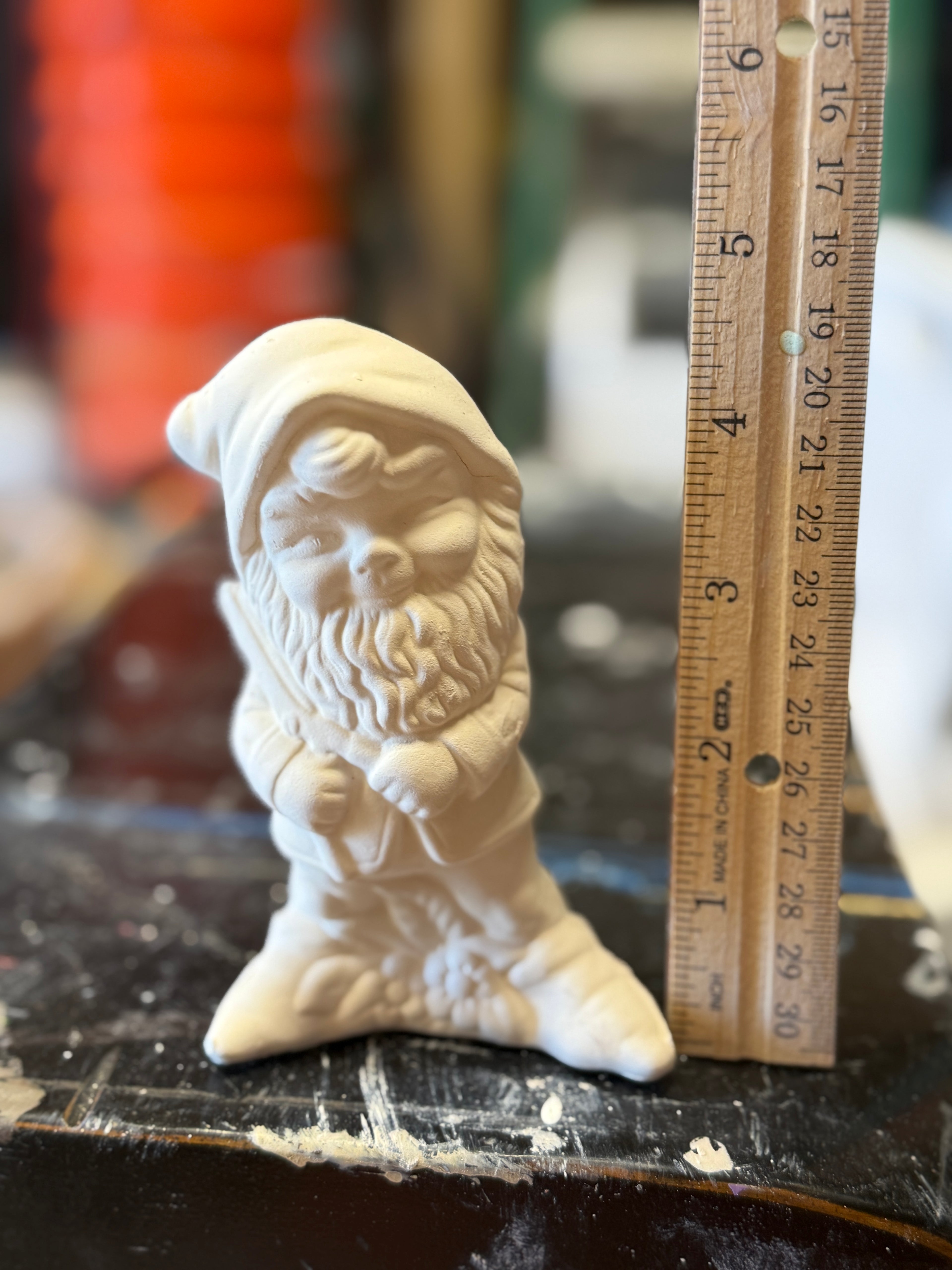 Paint Your Own Bisque Gnome