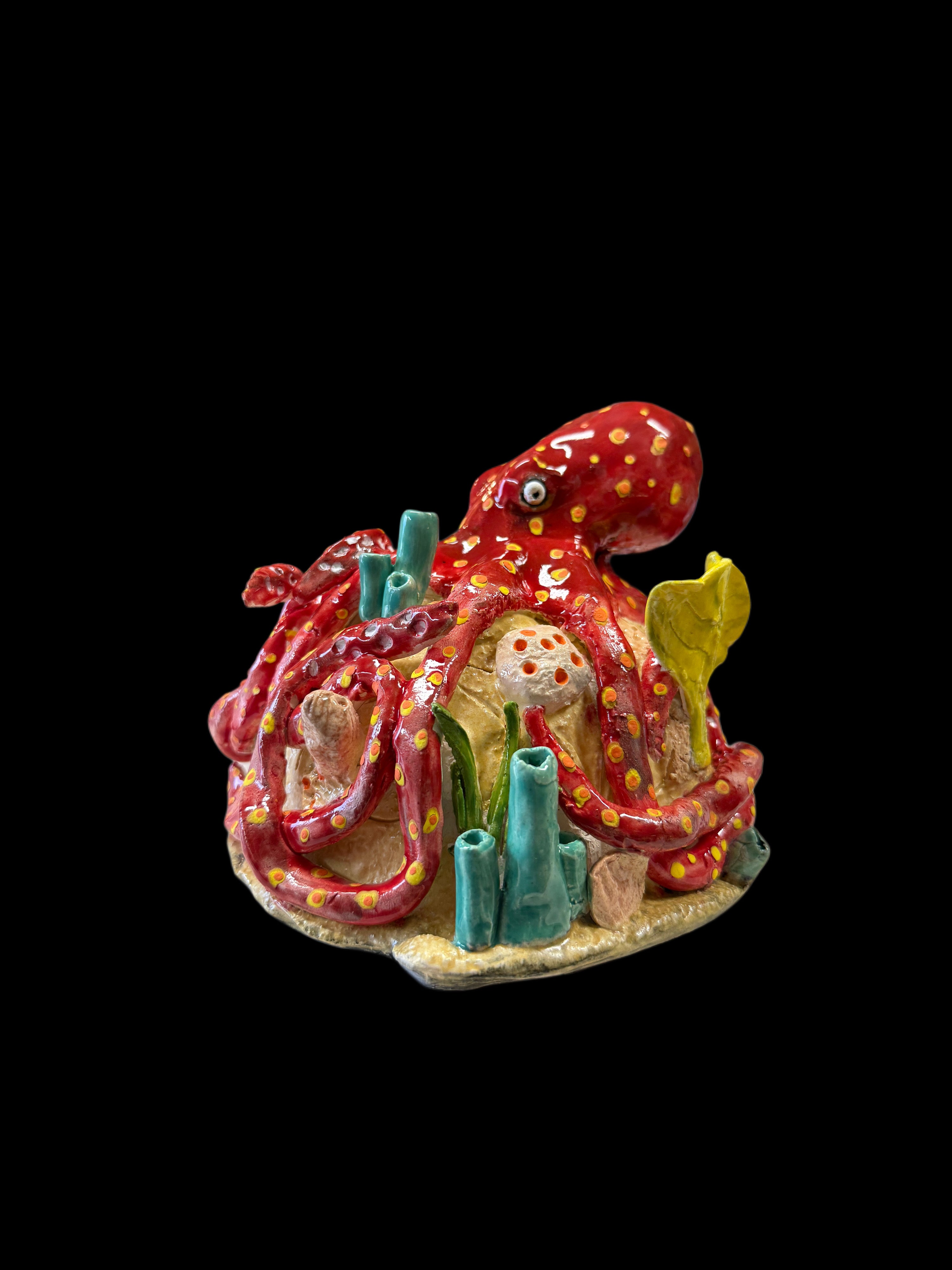 Handmade Ceramic Octopus Sculpture