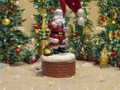 Ceramic Santa Music Box