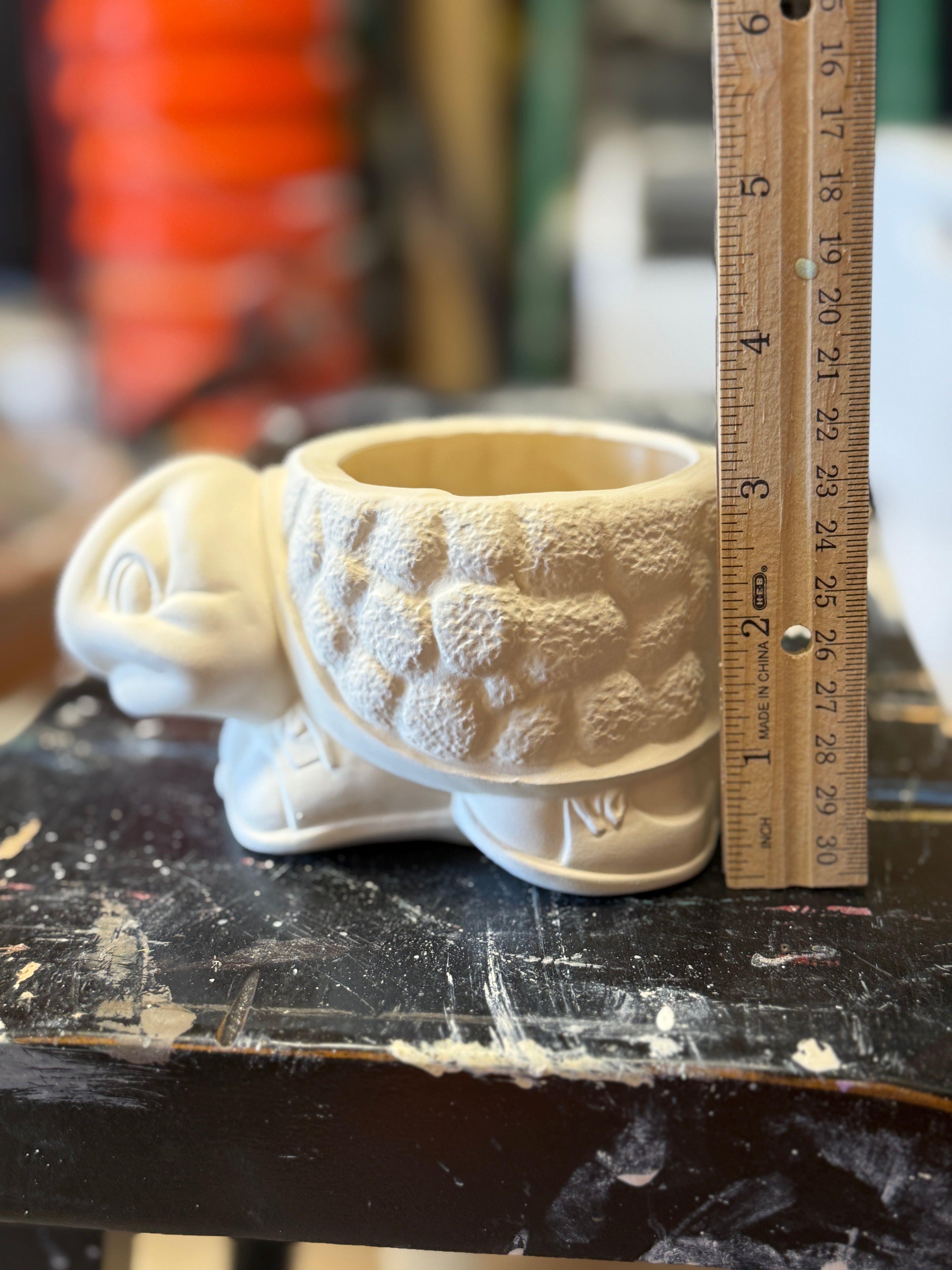 Paint Your Own Turtle Planter - Bisque Ceramic