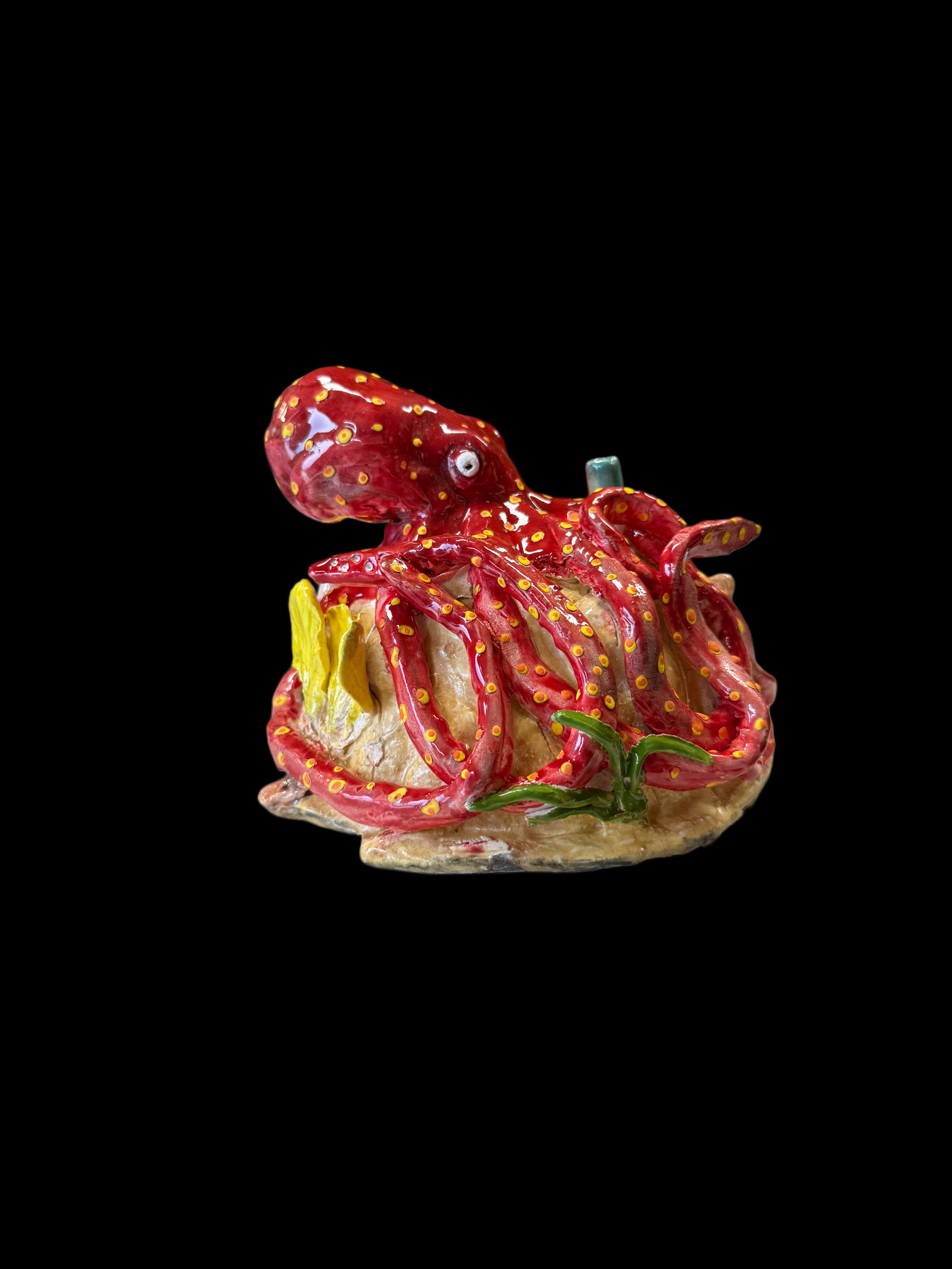 Handmade Ceramic Octopus Sculpture