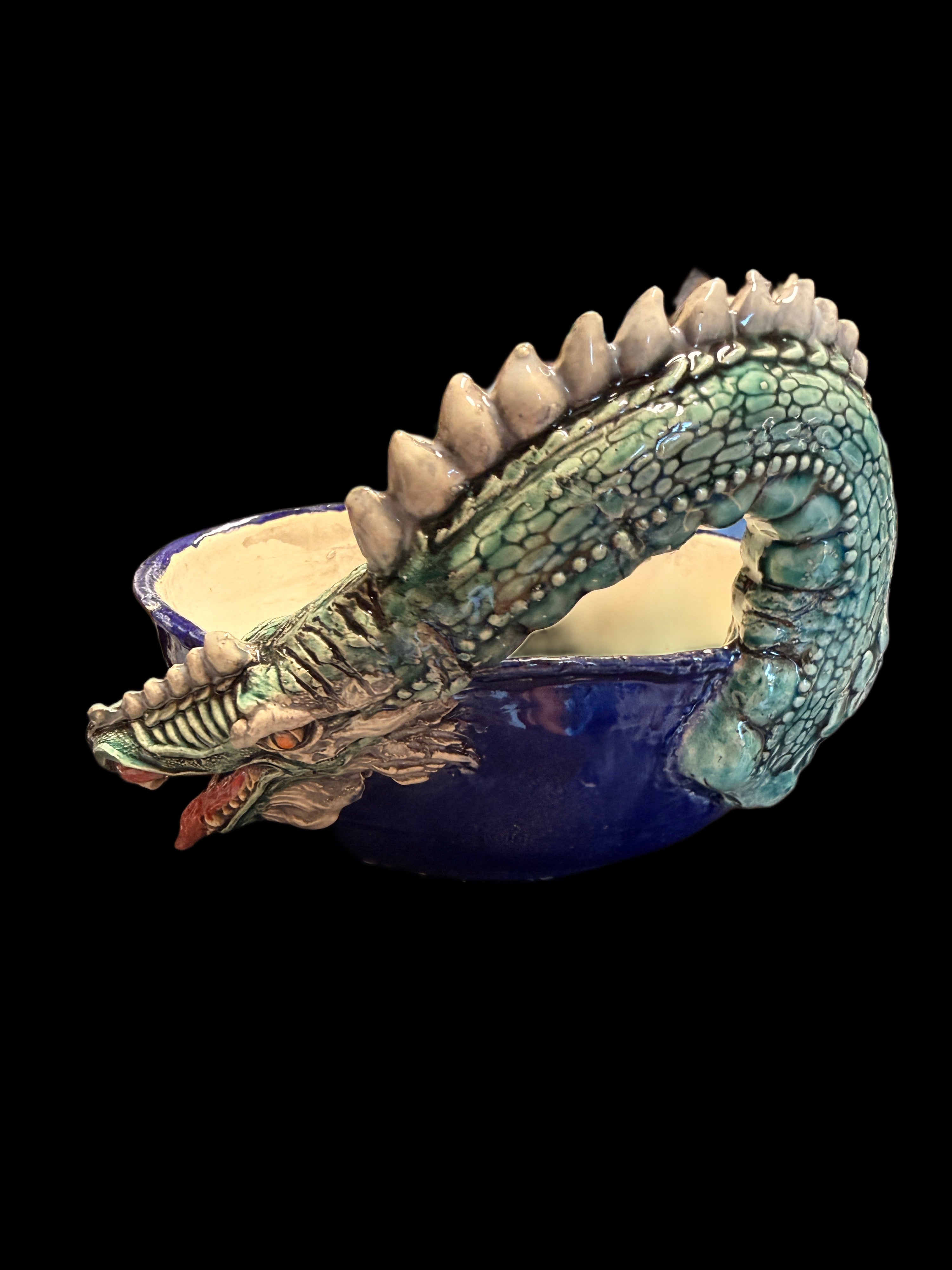 Bonsai Pot With Dragon