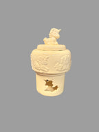 Cream Ceramic Unicorn Diffuser with Embossed Design