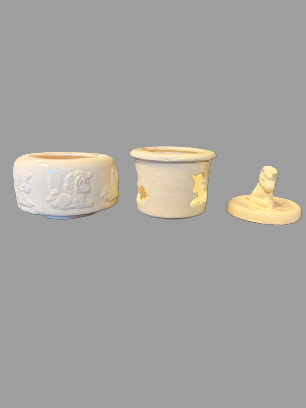 Cream Ceramic Unicorn Diffuser with Embossed Design