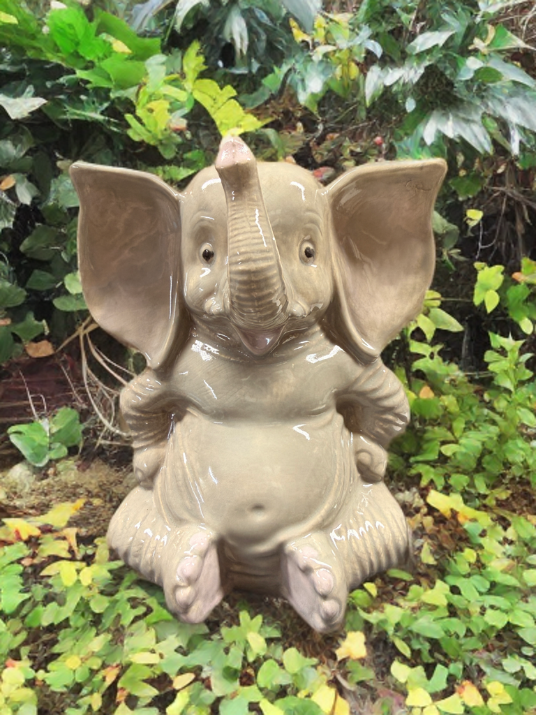 Handcrafted Ceramic Elephant Sculpture