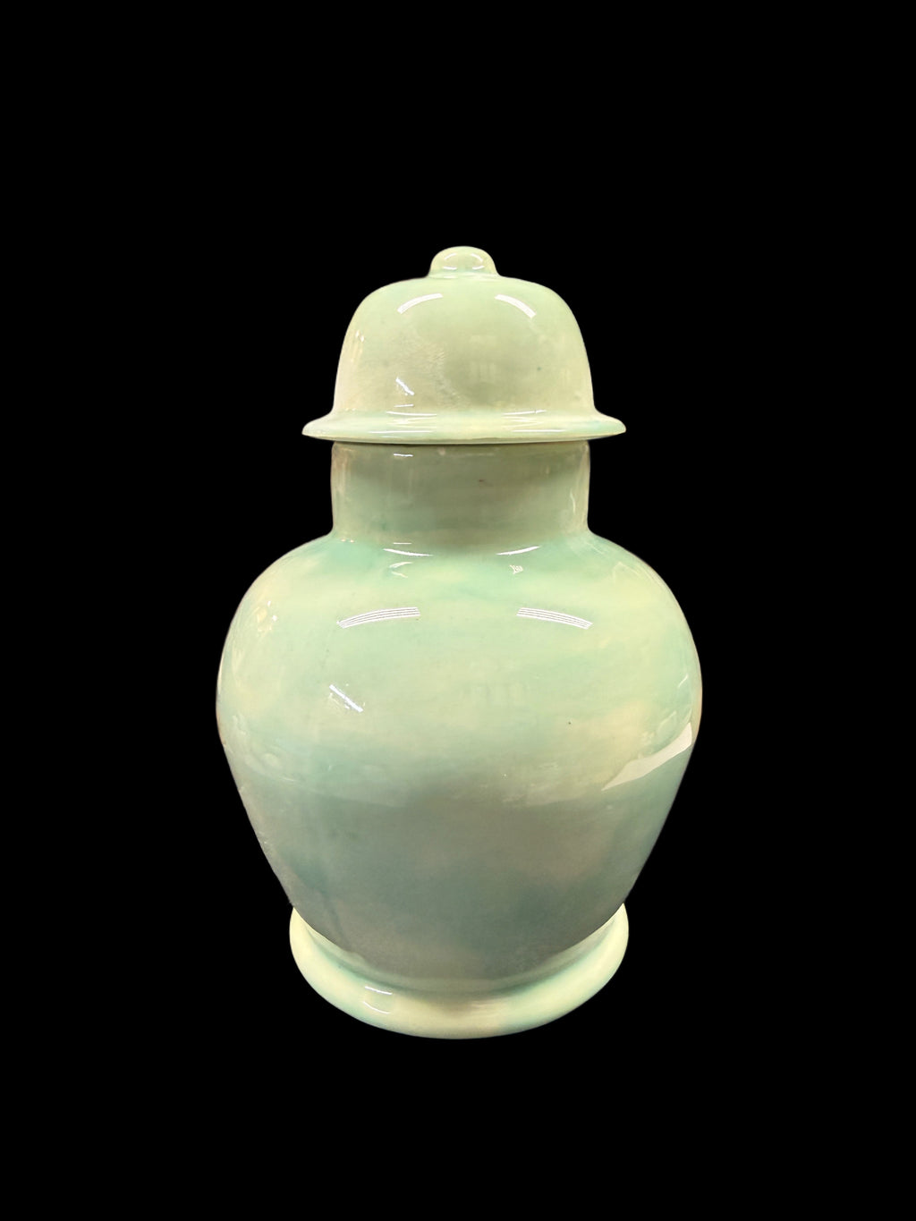Celadon Ceramic Ginger Jar with Lid