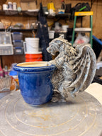 Gargoyle Plant Pot - Handcrafted Ceramic Planter