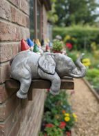 Ceramic Sleeping Elephant Shelf Sitter