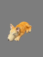 Ceramic Sleeping Corgi Figurine