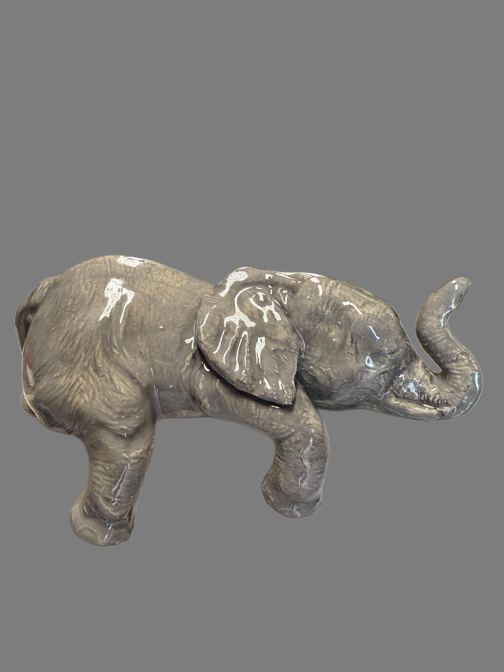 Ceramic Sleeping Elephant Shelf Sitter