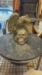 Gargoyle Clutching a Skull