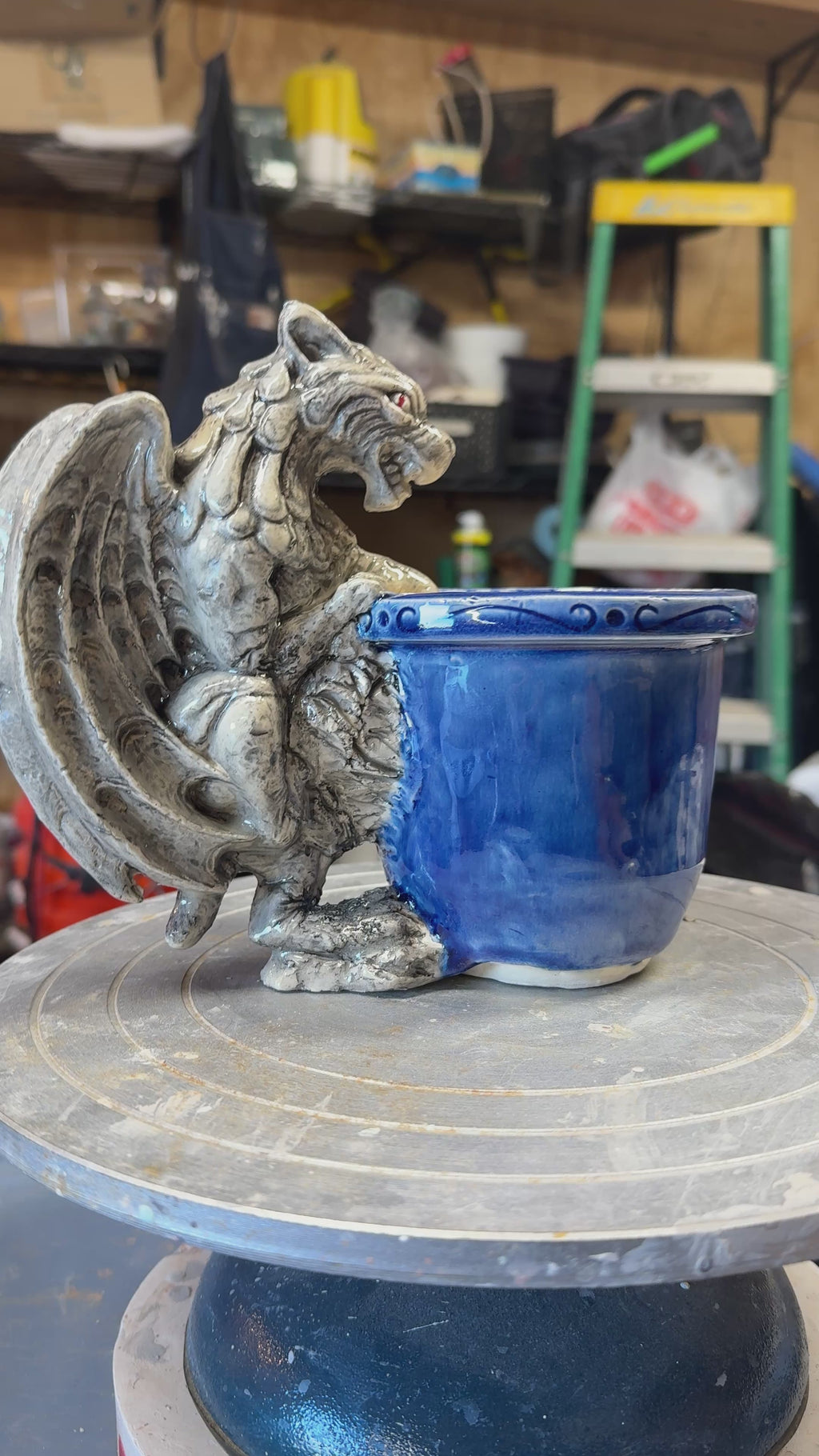 Gargoyle Plant Pot - Handcrafted Ceramic Planter